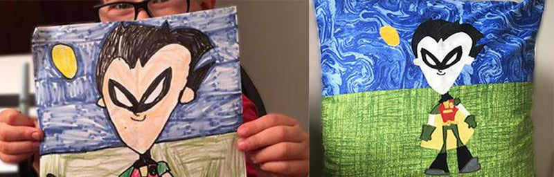 Turn a Child's Drawing into Appliqué