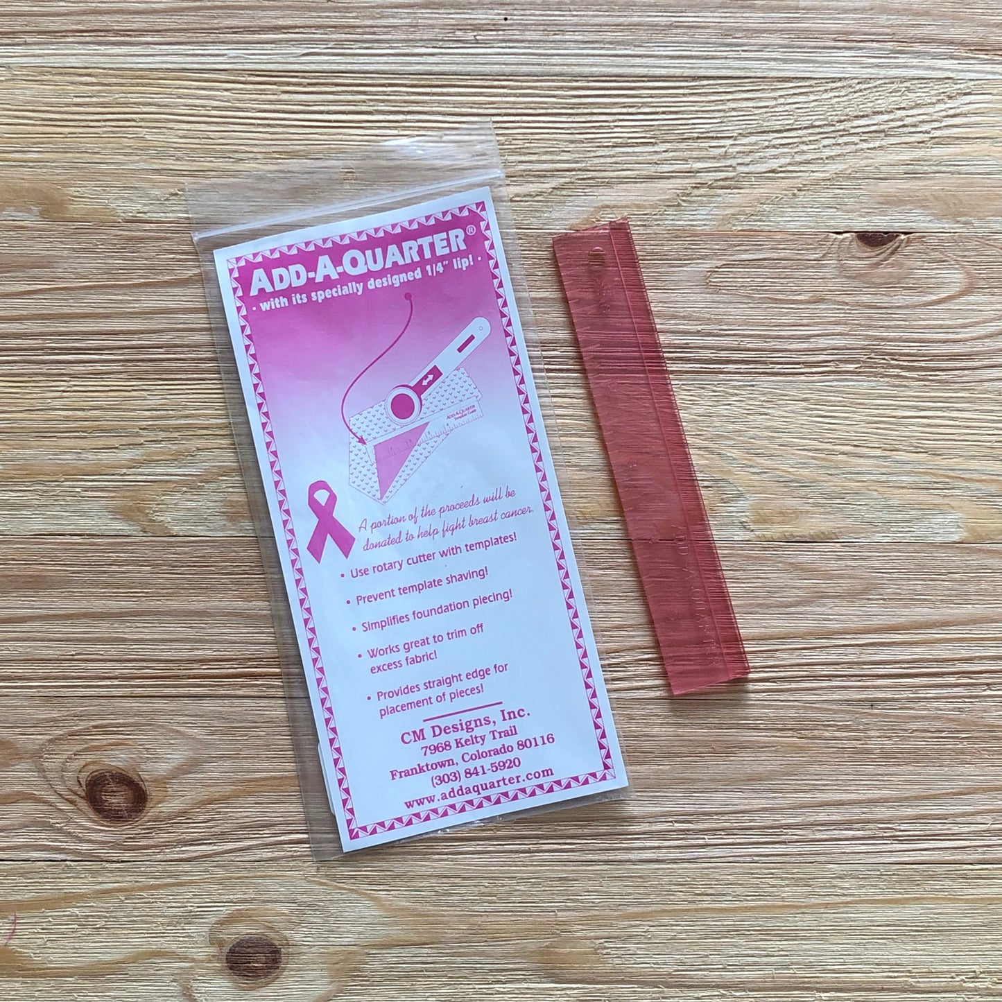 Add-a-Quarter Ruler