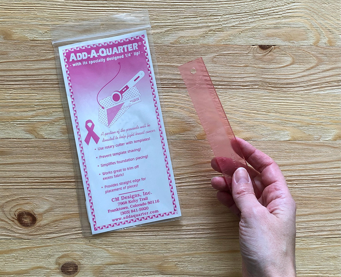Add-a-Quarter Ruler
