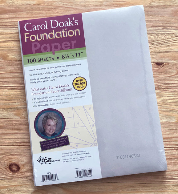 Foundation Paper by Carol Doak | Tacy Gray